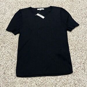 Madewell Black Ribbed Sweater